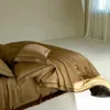 寝具セット1000tcユーカリリヨセルネイチャーソフトシルキーベッドディングセットブラックピンクホローレターエッジ羽毛布団カバーピリング耐性ベッドシート