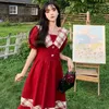 Partykleider Feen elegante Frau Großgröße Ladies 'süße japanische rote Prinzessin Institut Wind Navy Lolita es Kleid