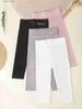 Pantalon 4 pièces pour les filles mode décontractée l'été lapin brodé de coton glace ggings capri pantalon l46