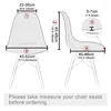 Sandalye, el restoran için geometrik desenli kabuk koltuğu yüksek streç kapak mutfak slipcover koruyucusu kapsar