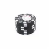 Kruidmolen creatieve poker chip stijl huishouden roken accessoires metaal tabak slijpen drop levering home tuin zonsondergang dh7vu