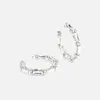 Dangle Earrings Shine Circle Large Crystal Hoop For Women 2024 Trending Oversize Statement Rhinestone Stud Jewelry