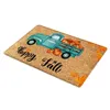 Carpets Thanksgiving Pumpkin Maple Carpet Kitchen Floor Mat Decor For Living Room Bedroom Hallway Balcony Rugs Anti-Slip Doo L0T7