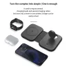 Laddare NYA 3 IN1 DUAL MAGNETISK TIRLESS LARARE FÖR IPHONE 14 PLUS 13 12 PRO MAX MINI 15W Fastladdning för AirPods Apple Watch 7 6 5 4