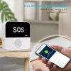 Alarme Tuya WiFi SOS Sistema de alarme Smart idosos de emergência smart idosos Pager de célula Suporte de função 433MHz Detector sem fio Smart Life App
