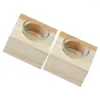 Kandelaars 2 pc's decoratieve houder houten staat thee -lampje Tealight Valentijnsdag dag