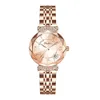 Baopelai Damen Light Luxury Quarz wasserdichte Stahlband Live Broadcast Uhr B7581L-G