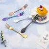 Forks Creative 3D Delphinwalgabel 304 Edelstahl Fruchtdessert Kuchen interessante Kinder Western Geschirr
