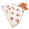 Hondenkleding schattig huisdier mantel huishouden warme mantel ademende puppy badjas badhanddoek (m)