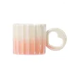 Tasses Nordic Style Elegant Ceramic Mug for Men and Women's Home Office Water Cup Glaze Glaze Gradient Color Colory Wholesale