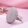 Hiphop Men Women Fine Jewelry Iced Out Gold 10k 14k 18k Solid Gold Vvs Moissanite Diamond Oval Shape the Twilight Saga Ring