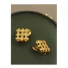Orecchini schienali a forma di aurico a forma di trecce di gioielli di moda 2024 Studina di colore oro semplicemente per donne Giftsn Ins