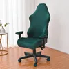 Couvre-chaise Couvre Velvet Stretch Office Cover Gaming Computer Scecover Color Color Elastic Protective Bas pour le salon