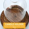 Candle Holders 1 Set Of Cup Glass Jar Scented Holder Home Decor Tray For Candles