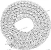 Def kleur vvs 5 mm lab gekweekte diamant moissaniet tennisketen 20 inch choker ketting 925 sterling zilveren sieraden bal sliver ngtc