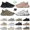 Ozweegos Men Women Running Shoes Running Black White Iridescente Cargo Cargo Ash Pérola Chalk Pérola Hemp Shoess Casual118#