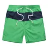 American Casual Quick Torking Pants, Color Blocking Sports 3-Part Beach Polo Shorts, herrkläder