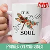 Muggar Christian Coffee Mug Det är bra med mina Soul Dragonfly -blommor