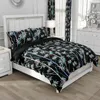 Ensembles de literie nordique linge de linge de linge de linge nordique couverture de couette euro / 240x220 couverture de couverture de lit / courtepointe pour les draps de lit floral de la maison