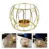 Candle Holders Wrought Iron Pumpkin Holder Metal Fall Festival Dining Table Decoration Thanksgiving Gold Autumn Tea Lights Sail