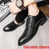 Dress Shoes Leather Men Formal Oxford Italian Elevator For Office 2024 Sapatos Sociais Masculino Zapatos