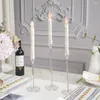 Candlers 3pcs Clear Acrylic Candlestick Holder for Wedding Party Events Table Decoration Decor Supplies Holiday
