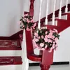 Декоративные цветы искусственные моделируемые розовые виноградные дела DIY Фон цветочный материал материал сад романтическая свадьба для дома украшения поставки