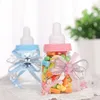 Opslagflessen Europees creatief schattige babyfles transparant plastic bruiloft snoepbox douche eerstejaars retourcadeauverpakking