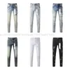 Designer för män Kvinnor Pants Purple Brand Jeans Summer Hole 2023 Ny stil Broderi Självodling och små fötter Fashion88