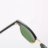 مصمم النظارات الشمسية العلامة التجارية الكلاسيكية أزياء نصف إطار نظارات شمس النساء رجال استقطاب شمس في الهواء الطلق نظارات القيادة UV400 نظارات