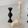 Candle Holders Dekoracje imprezowe uchwyt drewniany salon centralne elementy świeczniki nordycki styl wysoki ślub Centro de mesa wystrój domu