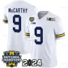 Michigan Wolverines 2024 National Champions NCAA College Football Jerseys McCarthy Corum Wilson Edwards Denegal Brady Tuttle Warren Bell Custom Stitched Men Kid