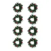 Decoratieve bloemen 8 stuks pilaar kaarsenring kunstmatige krans slingel voor feest thanksgiving woonkamer tafel decoraties