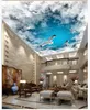 Wallpapers Custom Po Wallpaper 3d Ceiling Blue Sky White Clouds Seagull Zenith Mural Wall Papers For Living Room