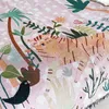 Textil stad ins rosa glasögon tiger kast filt nordisk soffa handduk heminredning tapestry sängäcke tecknad picknickmatta 125x150 cm 240326