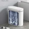 Waste Bins 14L Smart Trash Can Automatic Motion Sensor Rubbish Can with Lid Electric Waterproof Narrow Small Garbage Bin for Kitchen Office L46