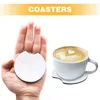 Table Mats 50pcs DIY Sublimation Gift Round Blank Kitchen Car Cup Heat Transfer Home Decor Desktop Protection Place Mat