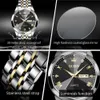 Orologi tascabili OLEVS 9931 MENS QUALZO STRAP ACCIAIO INSOLSE SOLIDE CON Diamond Design Business Business Business Waterproof Clive L240402