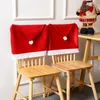 Stoelhoezen Santa Claus Hat Christmas Color (rood) Leuke decoratie in trouwfeestjes genieten van verantwoordelijke creatieve nieuwigheidsgeschenken