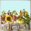 タペストリー植物の花の家の装飾アート印刷タペストリーヨガマットソファブランケットベッドシートはカスタマイズできます