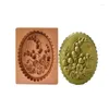 Baking Moulds Party Raspberry Heart Stamp Mould Shortbread Mold Carved Cookie Cutter Molds Wooden Gingerbread