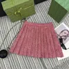 Two Piece Dress Designer Early Spring New Art Style Slim fit and slimming vest high waist pleated short skirt set HZGY