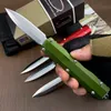 NOUVEAU 4 styles Micro Tech III OTF Couteau automatique 3,07 "D2 en acier Blade en aluminium Pandage d'alliage Camping Tool Outdoor Tactical Combat auto-défense Couteaux Edc Pocket Knifes