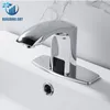 Rubinetti del lavandino del bagno nero automatico bacino bacino del rubinetto mixer tocco tocco a infrarossi tocchi intelligenti