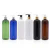 Garrafas de armazenamento 15pcs 500 ml Plástico Plastic Bomba Bottle Bottle Dispenser Amber and Green para shampoo Body Wash Recipladores recarregáveis
