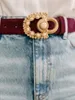 Cinture donne in metallo cintura vintage 2024 Ladies Ladies All-Match Exquisite intaglio perla intaglia