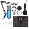 Microfoni V8x Pro BM800 Microfono audio pc Game PC Live Streaming DJ Condenser Stand USB Bluetooth Karaoke Studio Registrazione