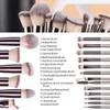 Makeup Brush Set 18 PCS Premium Syntetic Foundation Powder Concealers Eye Shadows Blush Make-Up For Women With Black Case 240327