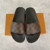 Designer Sliders de verão Sapatos deslizantes deslizam top de qualidade masculina chinelor de borracha de borracha para fora chinelos frios moda ladys ladys chinelos planos lascas planas sapatos de praia plana