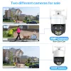 Kameras 2K 4MP HD IP -Kamera 5x Zoom WiFi Wireless Outdoor PTZ -Kamera 1080p Mini Speed Dome CCTV Überwachungskamera Auto Tracking ICSEE